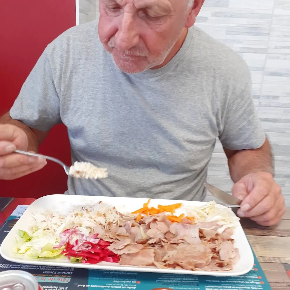 Assiette Kebab Avec Riz